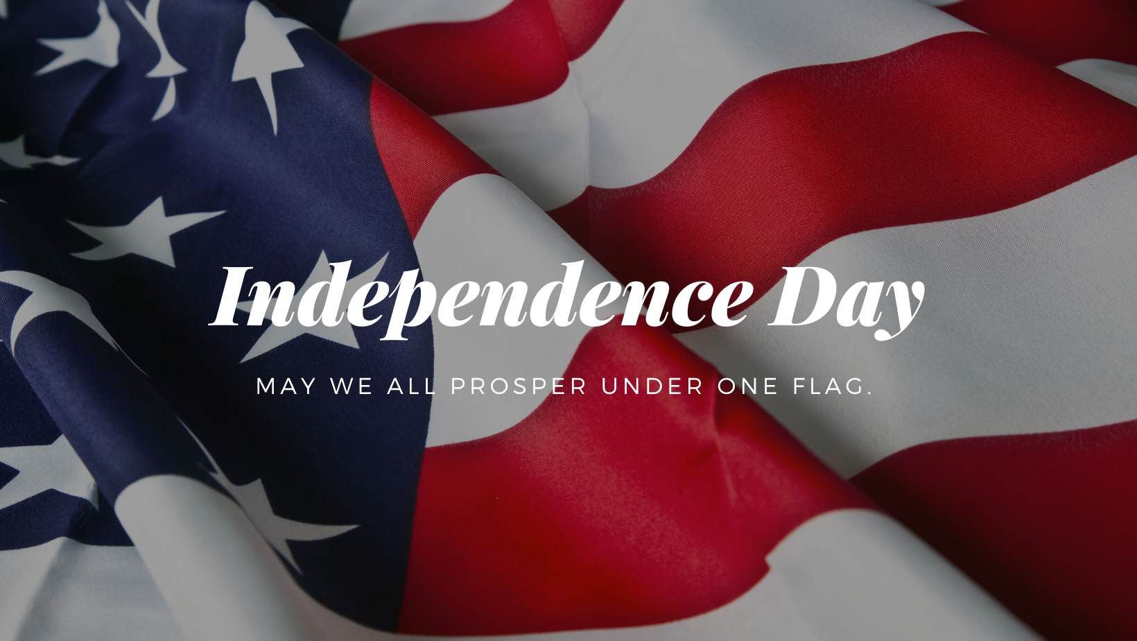 Red US Flag Fourth of July Quote Facebook Cover